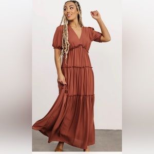 Santorini Maxi Dress - Rosy Brown